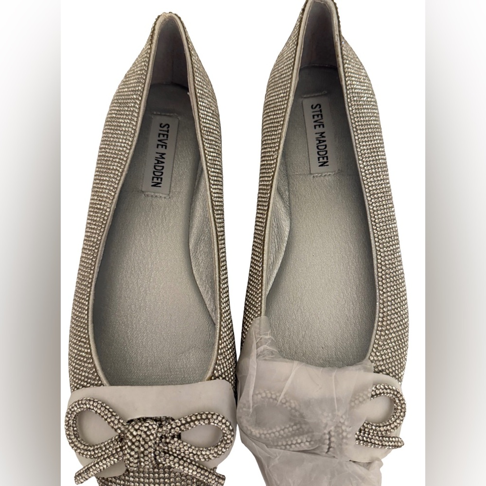 Steve Madden Metallic Beaded Loafers